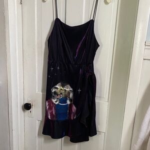 Black Dress original artist hand painted